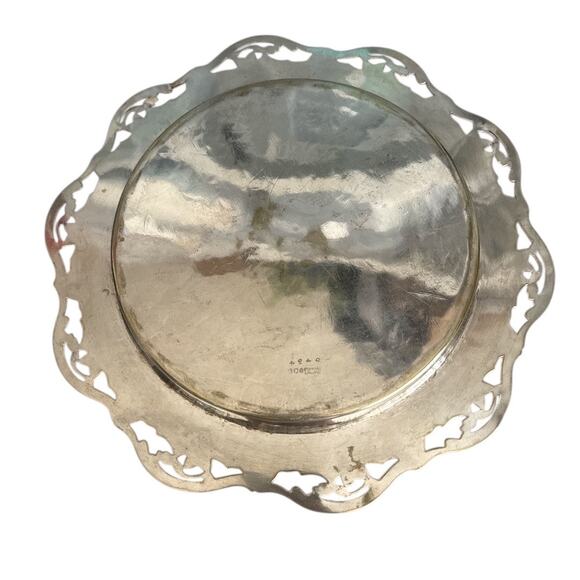 Marples & Co Sheffield Electroplated Gold Silverplate Serving Plate - Picture 5 of 8